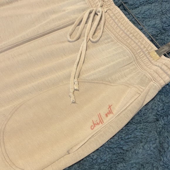 NWOT Free People Cozy Cool Girl Lounge Wide Leg Pants, XL, Ivory - Picture 7 of 10